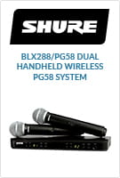 Shure PG58 wireless microphone